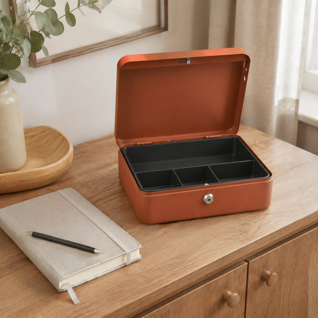 Clay Household Cash Box