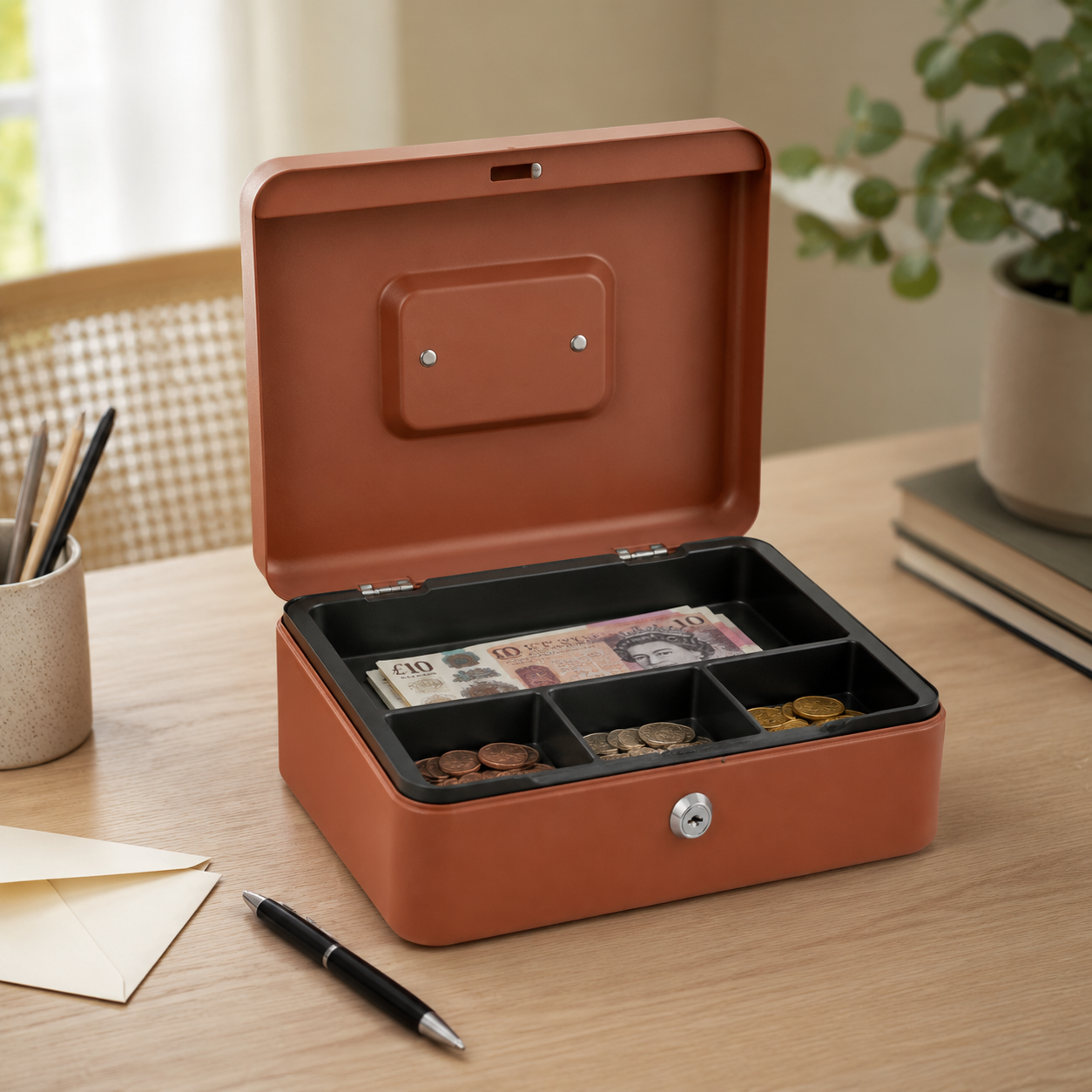 Clay Household Cash Box