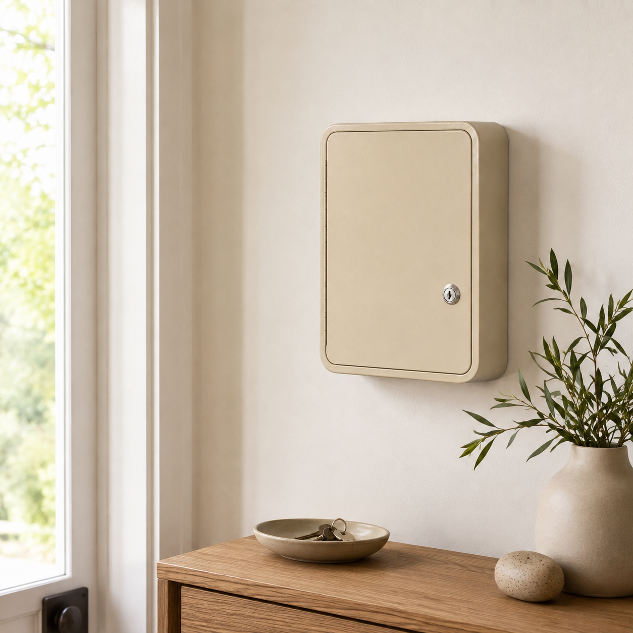Oat Wall Key Cabinet