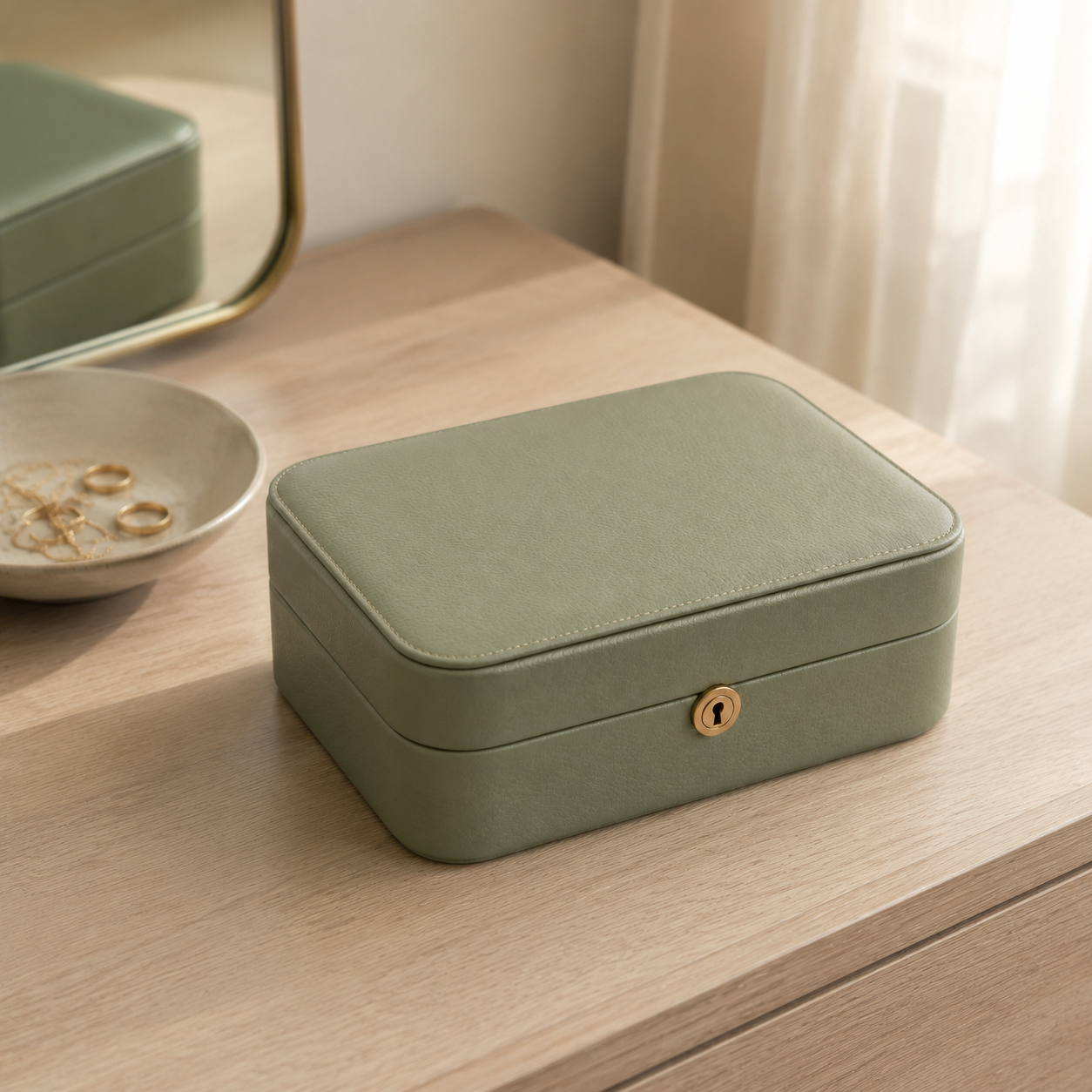 Sage Jewellery Lock Case