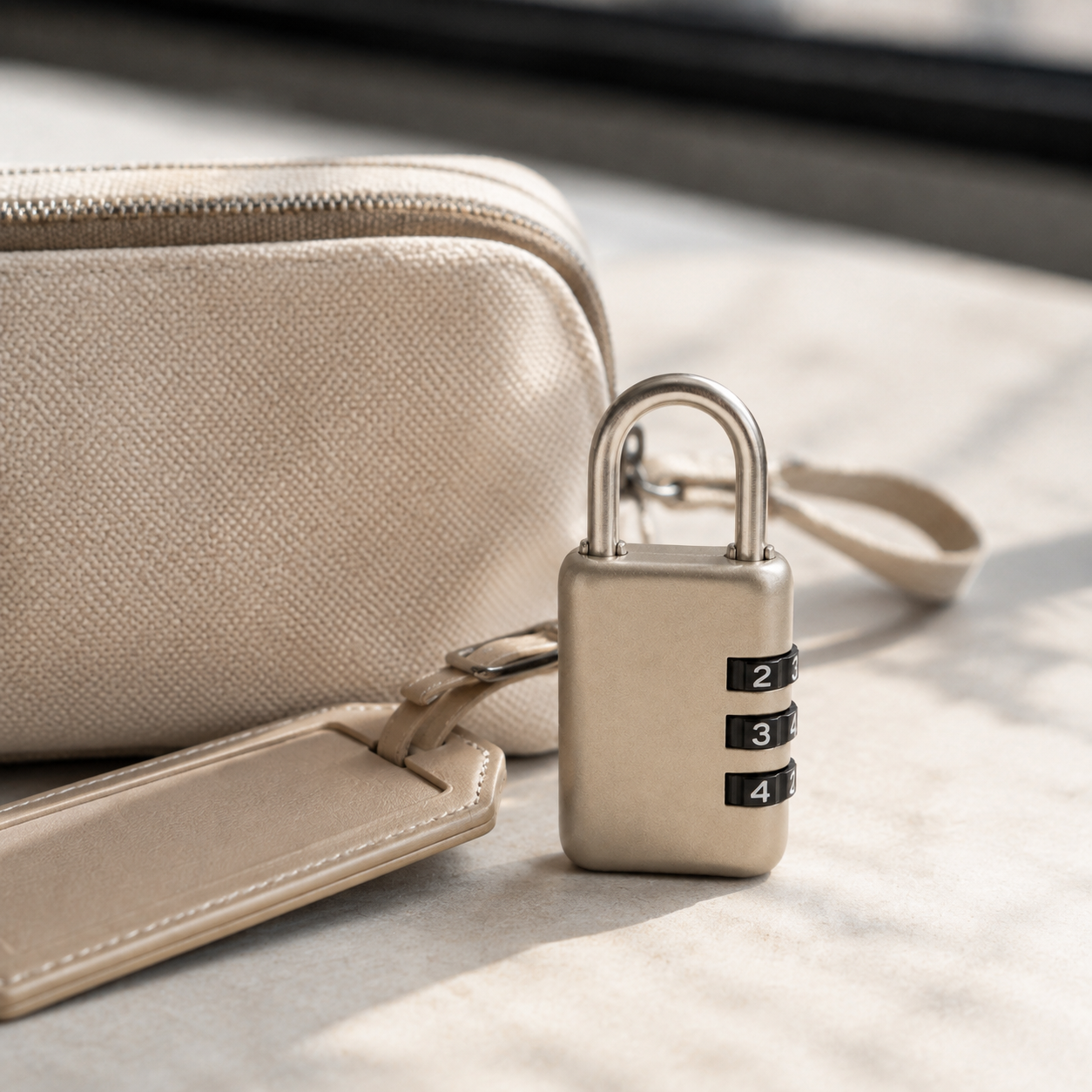 Sand Luggage Combination Lock