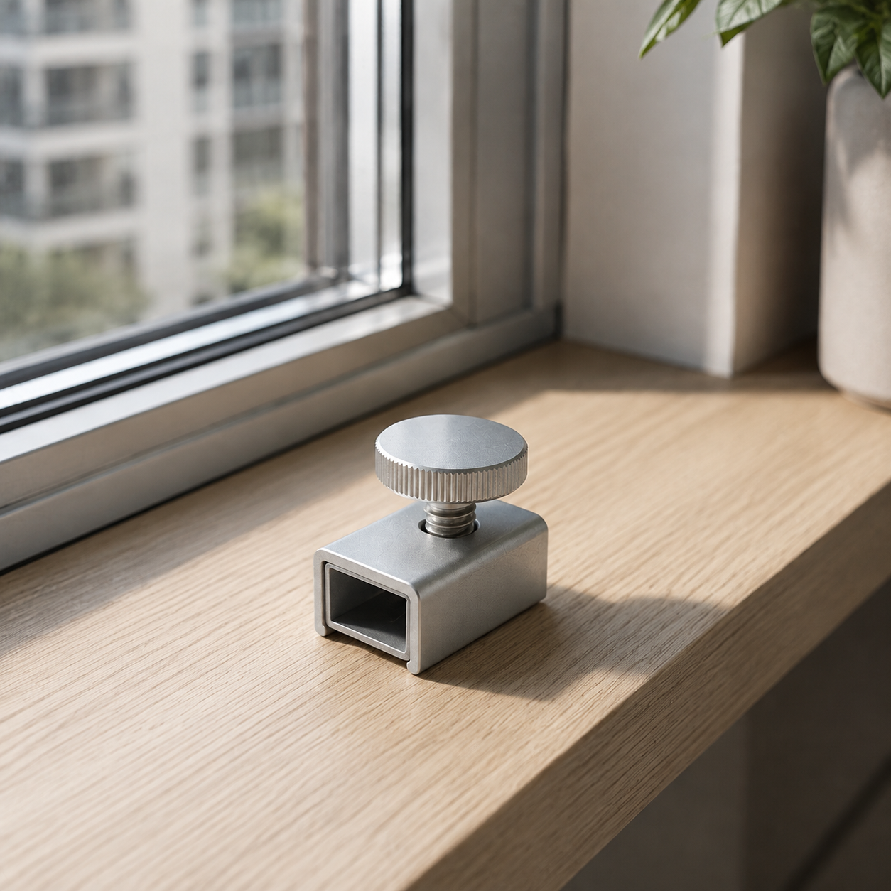 Silver Sliding Window Lock