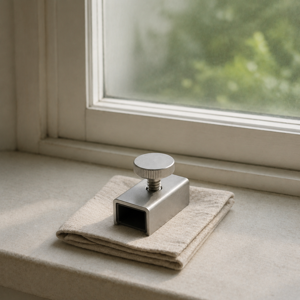 Silver Sliding Window Lock