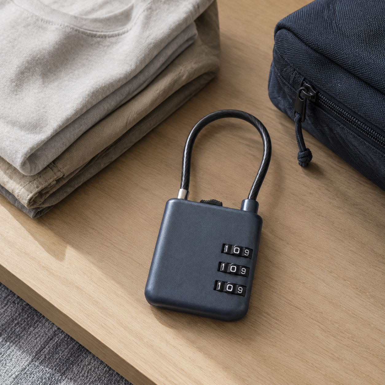 Slate Luggage Cable Lock