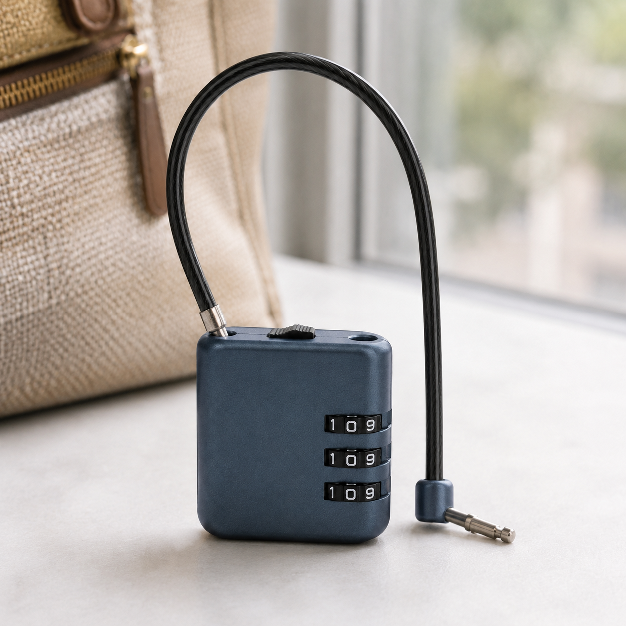 Slate Luggage Cable Lock