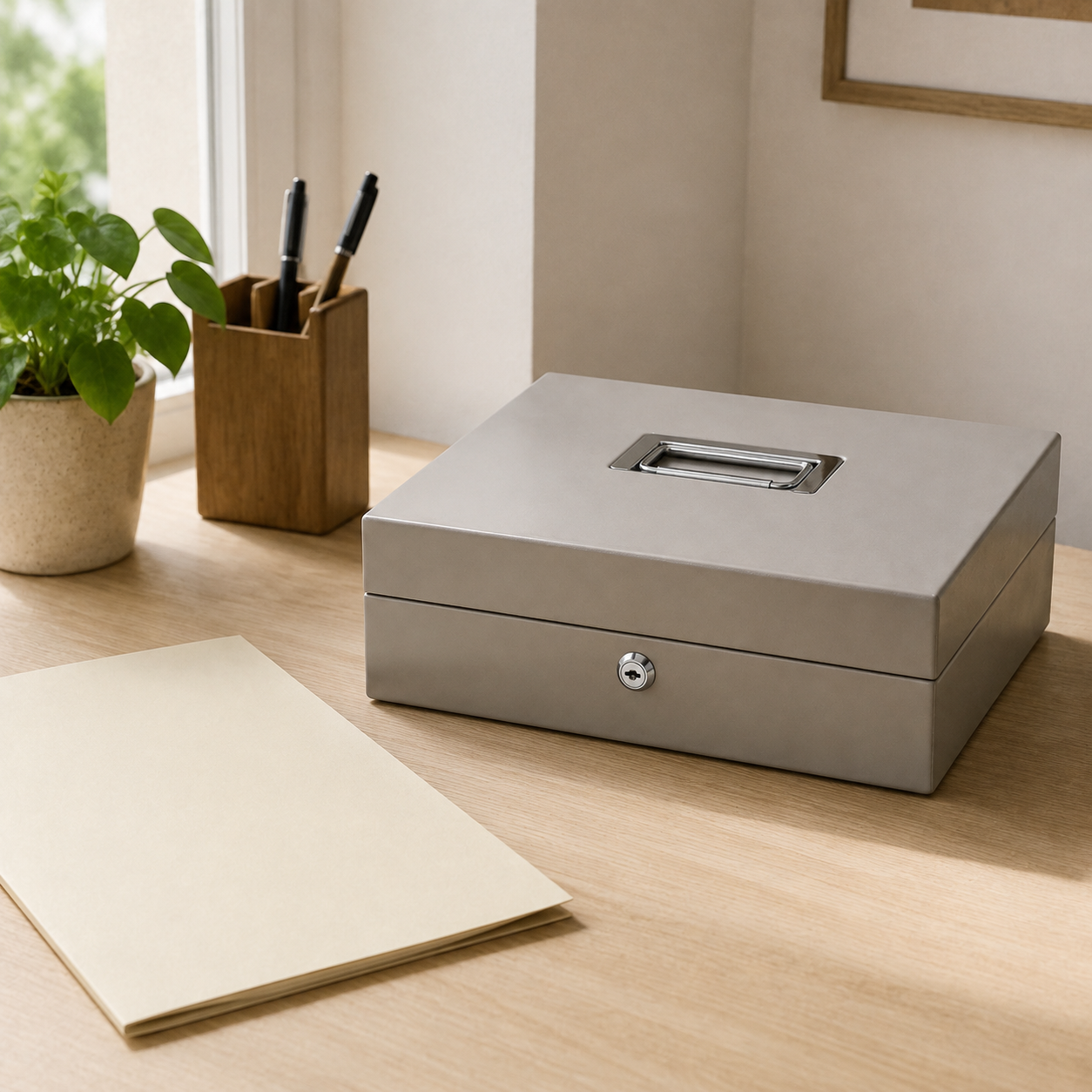 Stone Document Lock Box