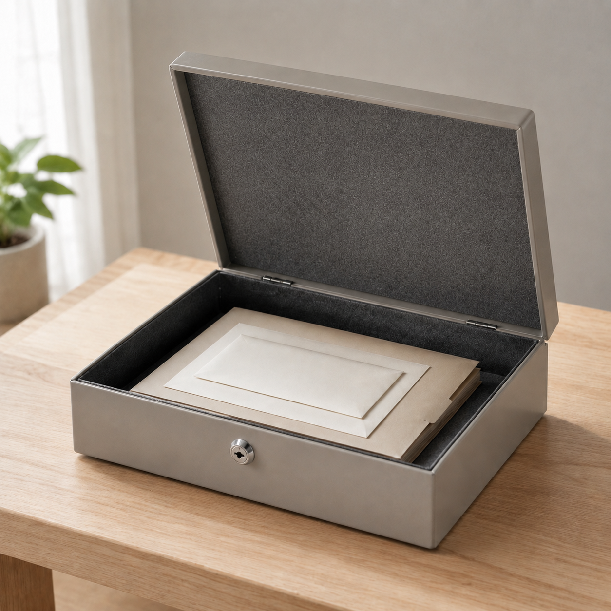 Stone Document Lock Box