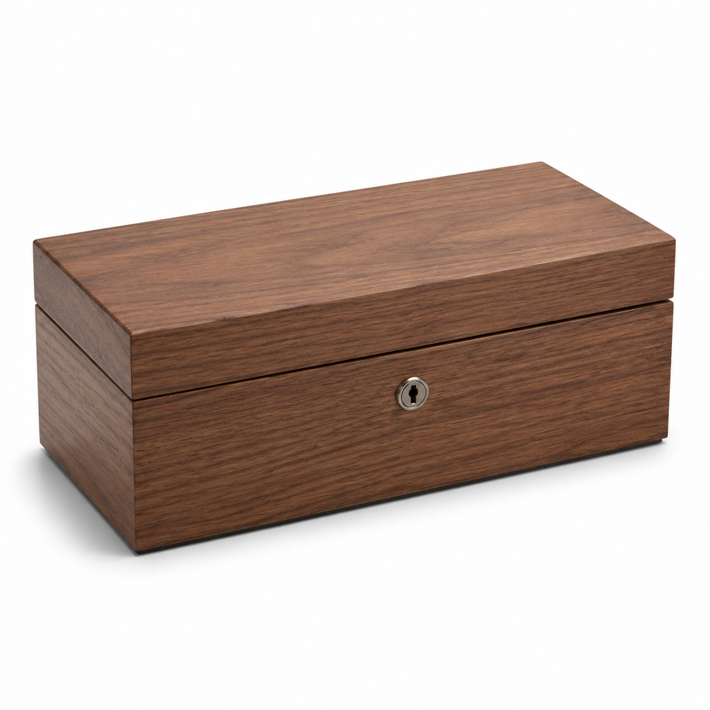 Walnut Watch Lock Case
