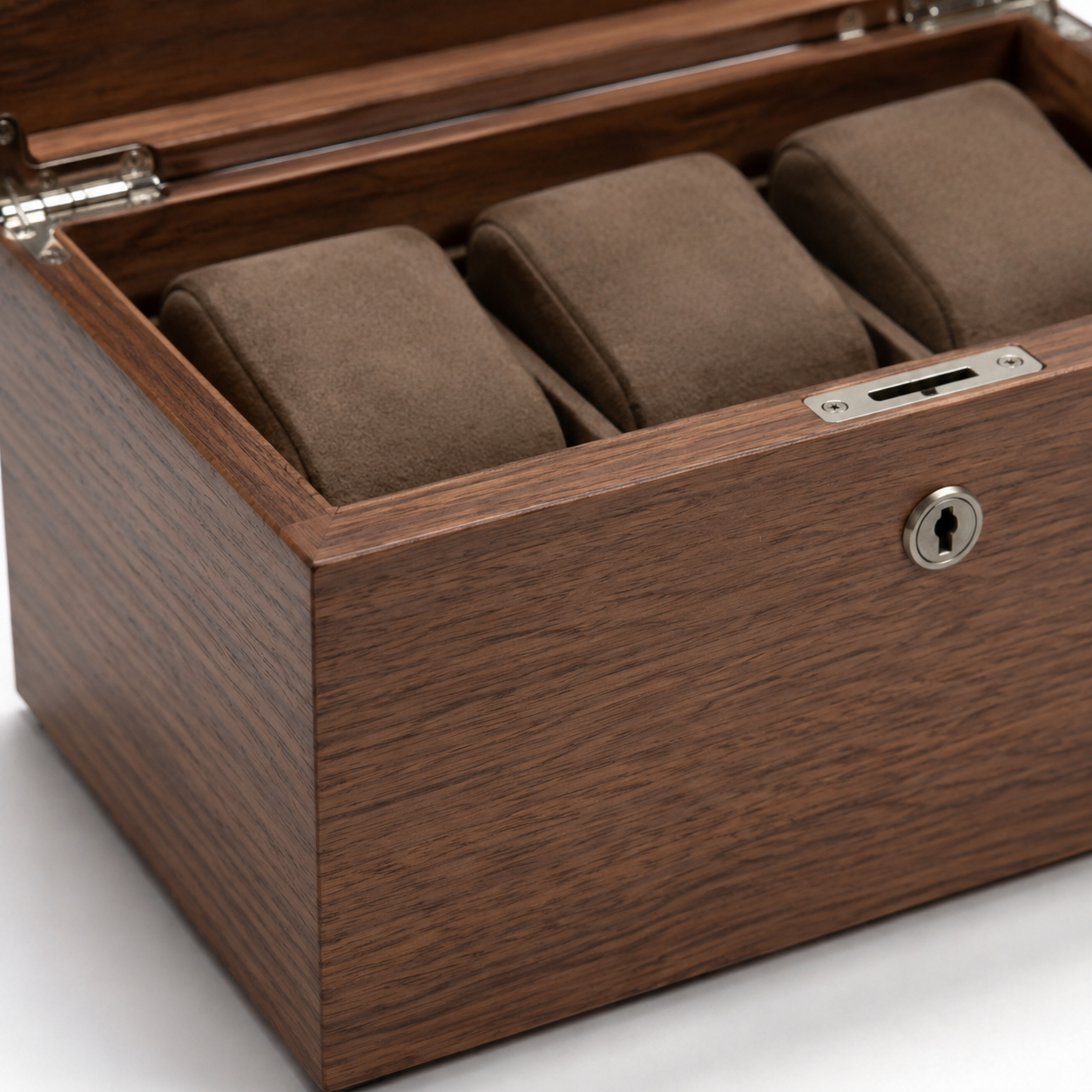 Walnut Watch Lock Case