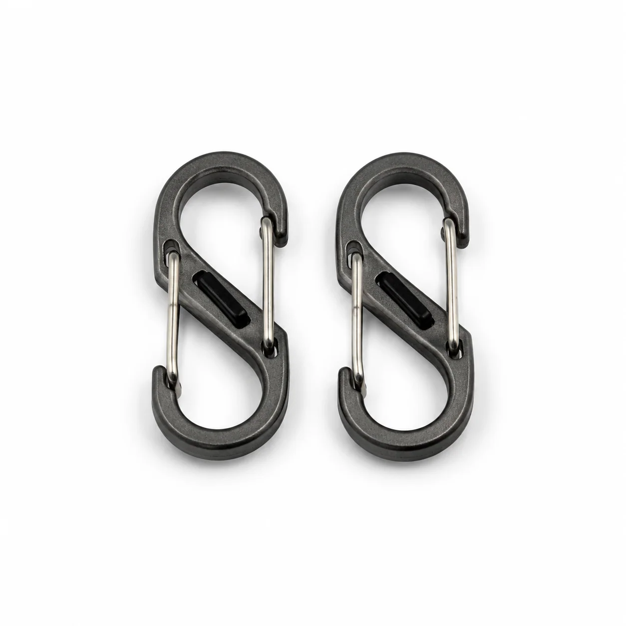 Graphite Locking Zipper Clips